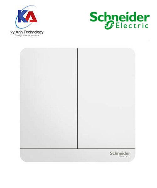 Công tắc đôi 1 chiều 16A E8332L1LED_WE_G19 AvatarOn Schneider