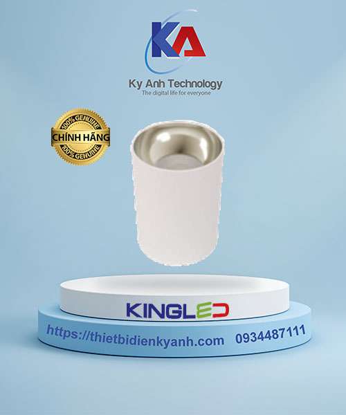 Đèn ống bơ chiếu rọi Emerald 7W Kingled vỏ trắng OBR-7SS-D95-V/TT/T-T
