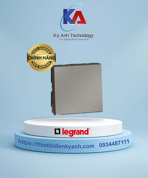Công tắc 1 chiều 2M màu xám Legrand Arteor 572534