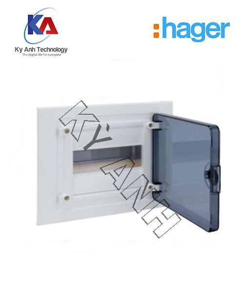 Vỏ tủ điện âm tường cánh nhựa 4 module Hager VF104TM