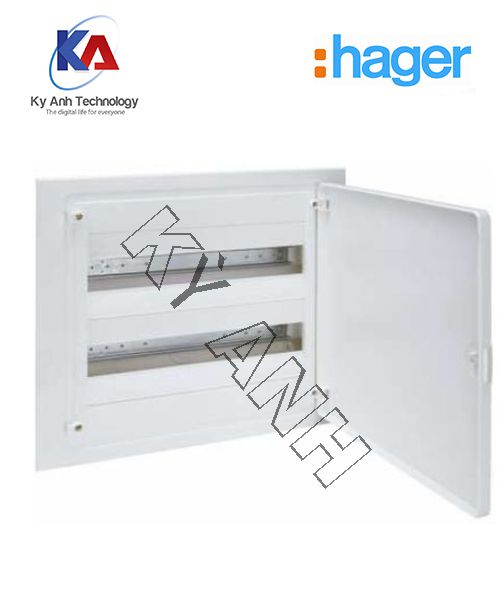 Vỏ tủ điện âm tường cánh nhựa 36 module Hager VF218PM